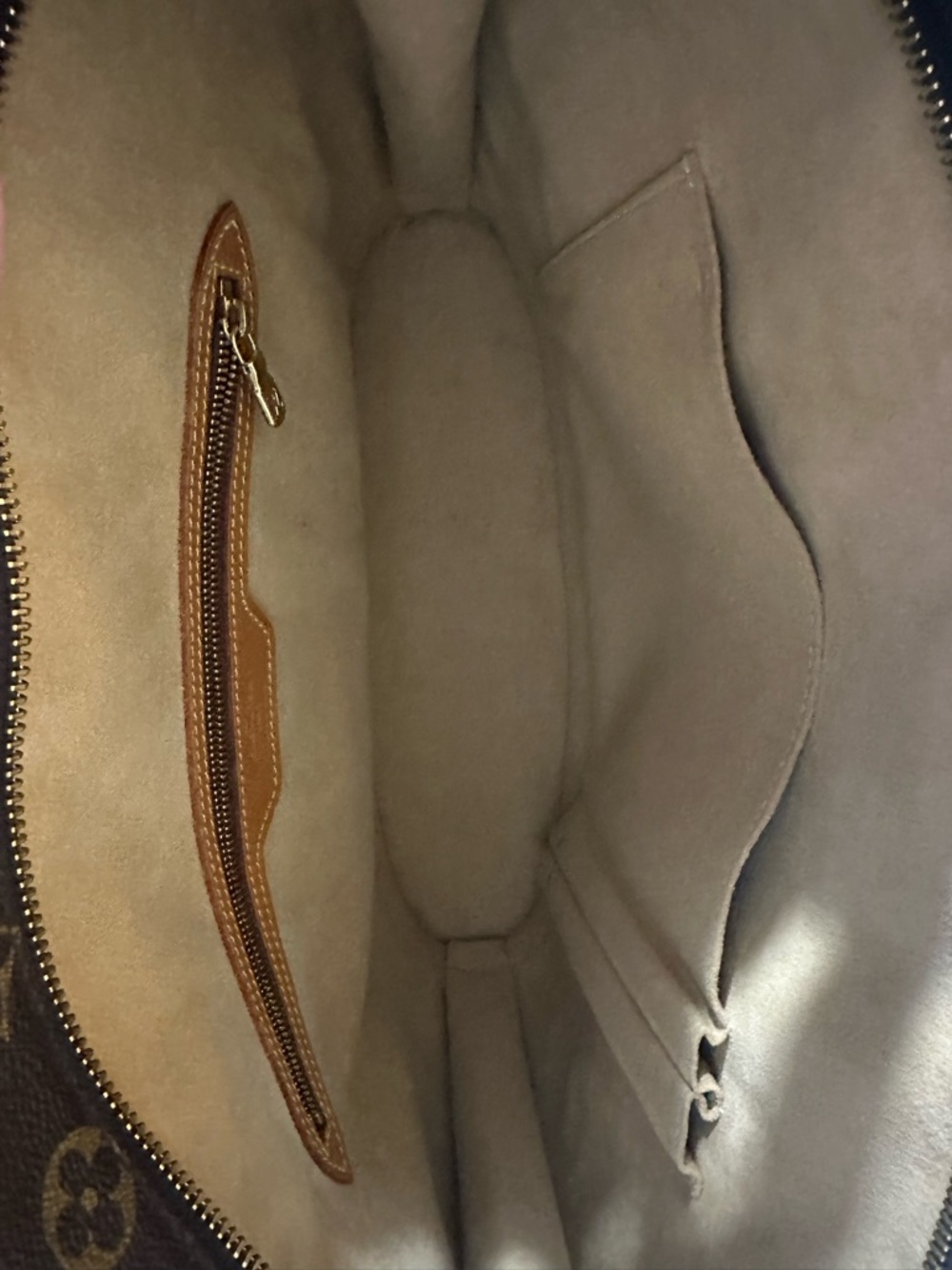 Louis Vuitton sac shopper tote Monogram Canvas Brown Tote with leather Straps - Picture 10 of 11